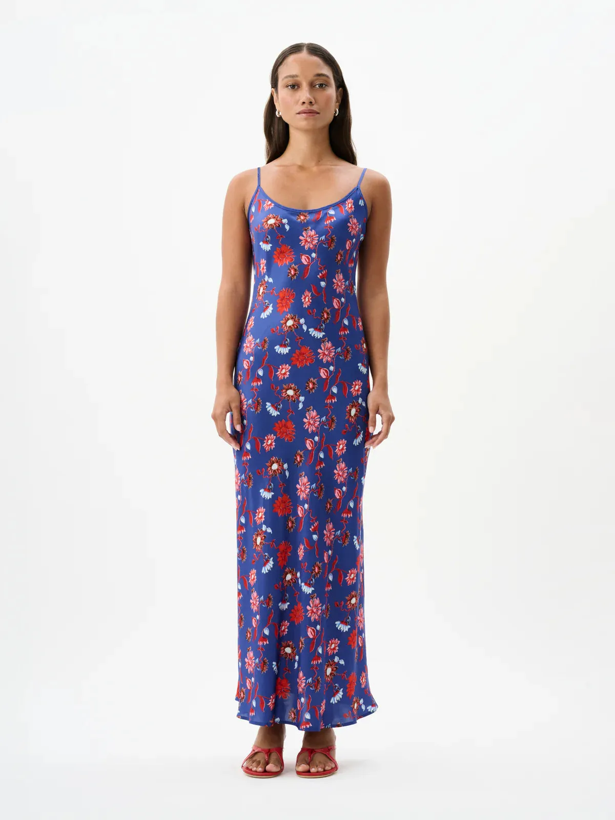 Roame Wessex Slip Dress Cactus Bloom