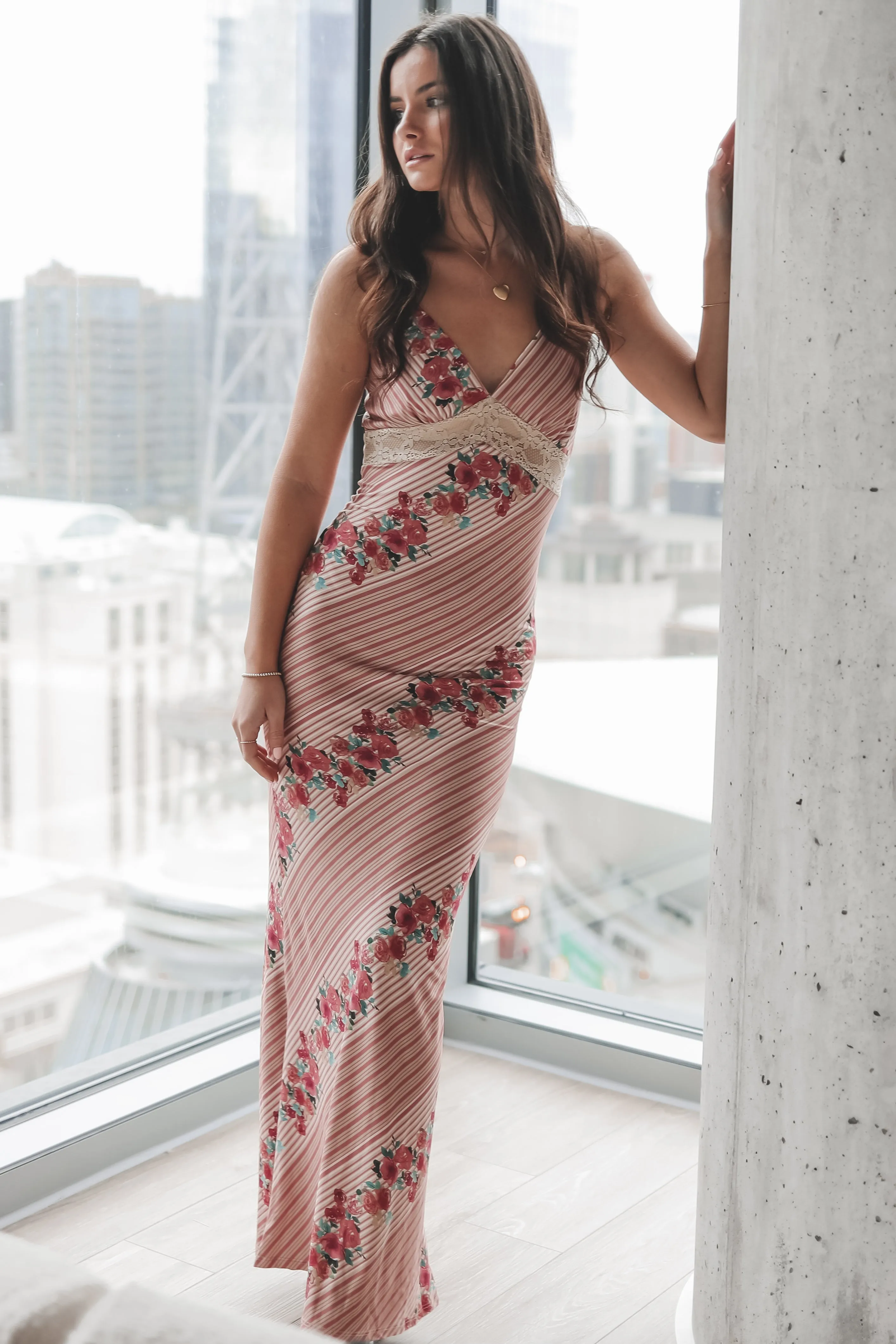 Romance Is In The Air Floral Maxi Dress