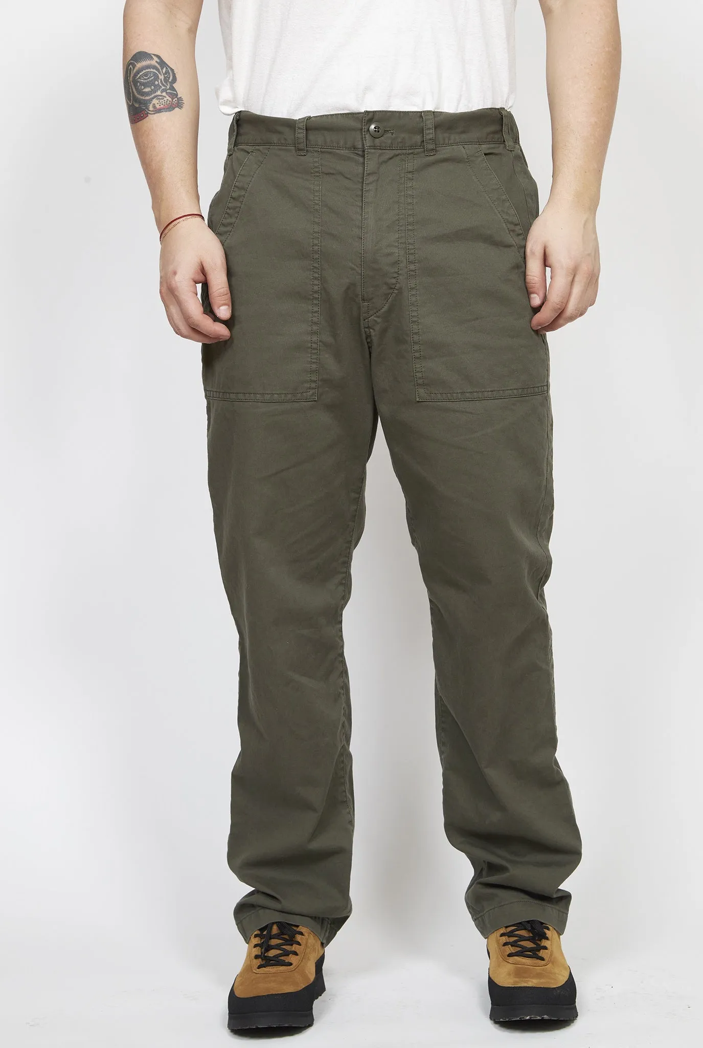 SAGE DE CRET Cotton Broken Twill Peg Top Baker Pants