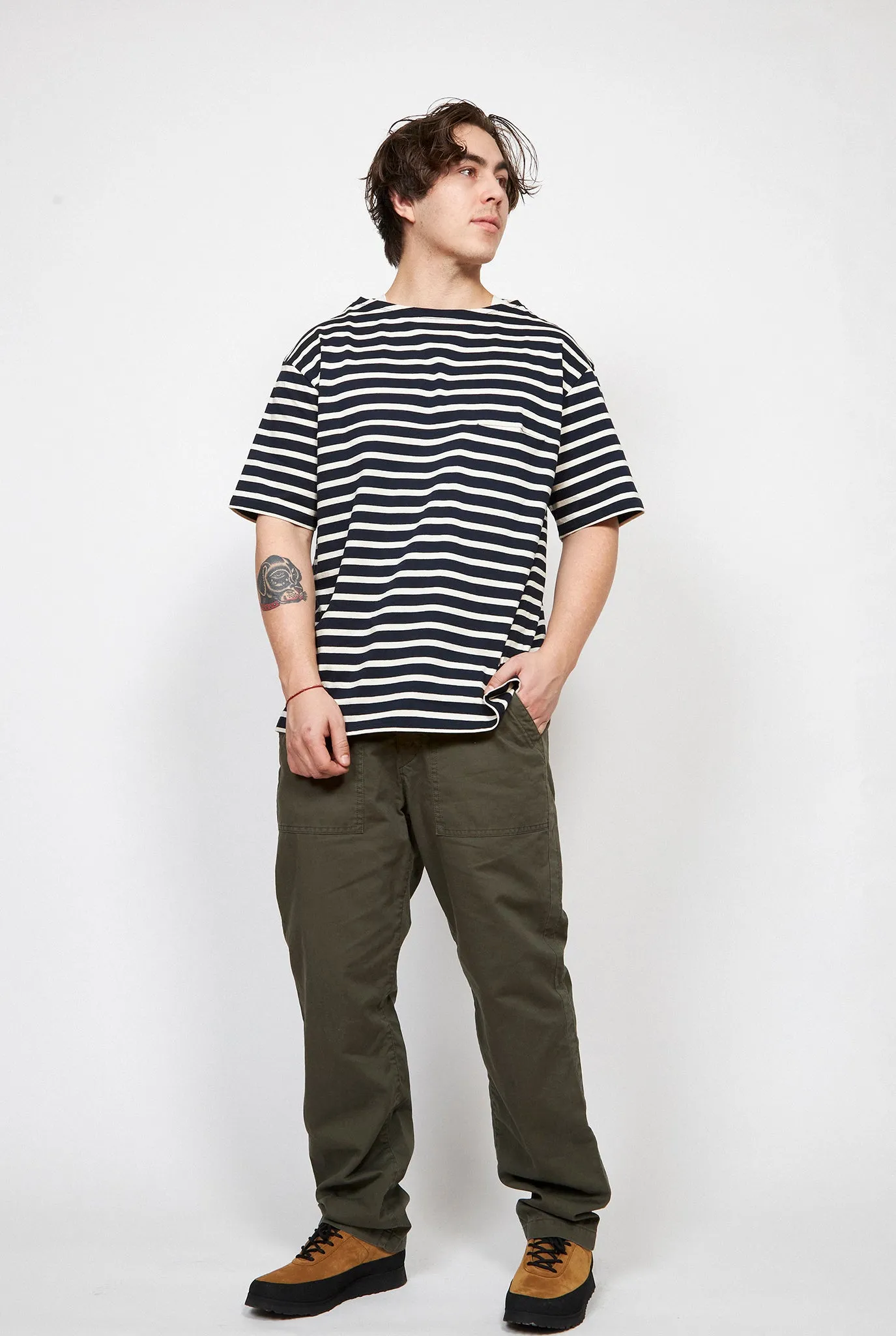 SAGE DE CRET Cotton Broken Twill Peg Top Baker Pants