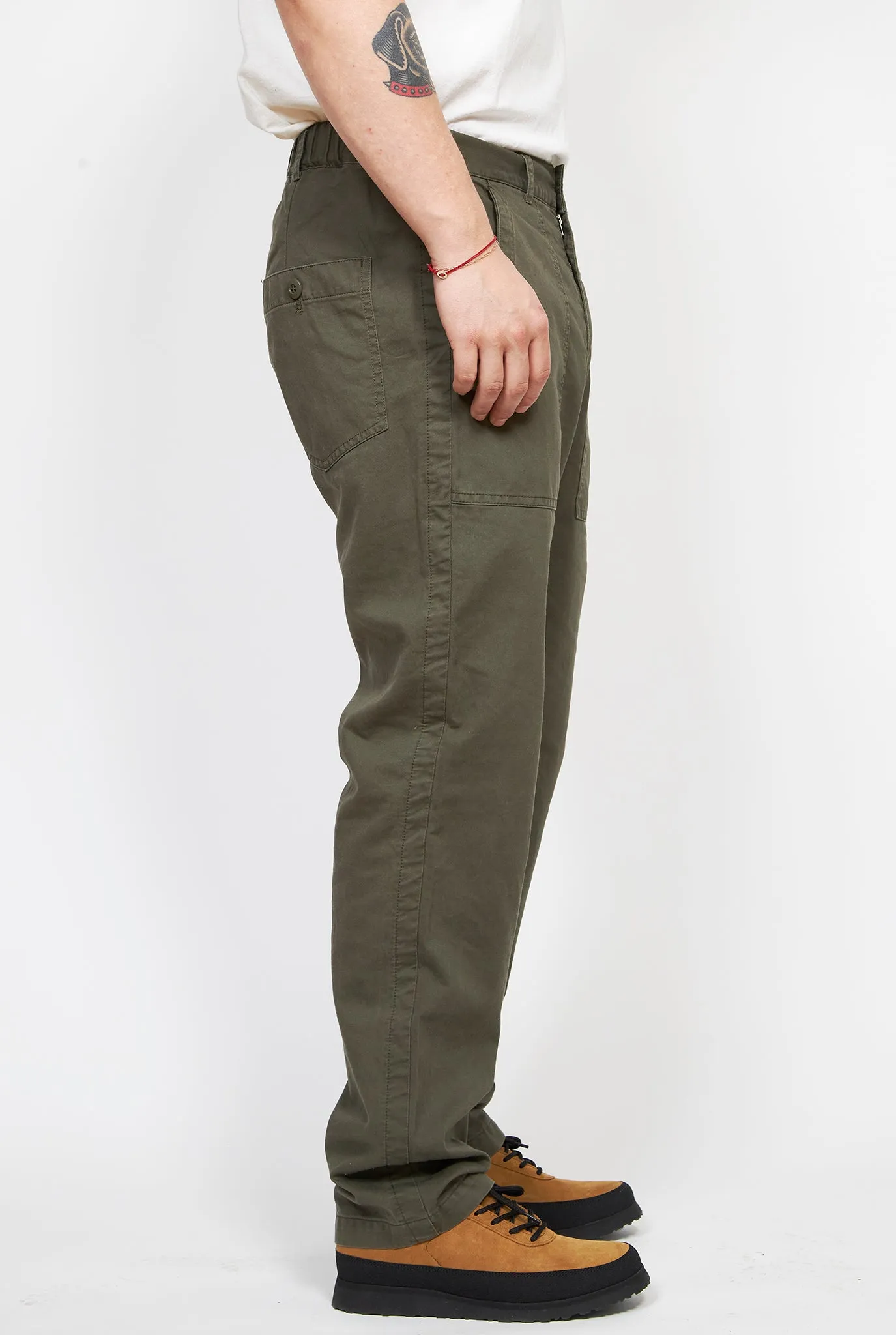 SAGE DE CRET Cotton Broken Twill Peg Top Baker Pants