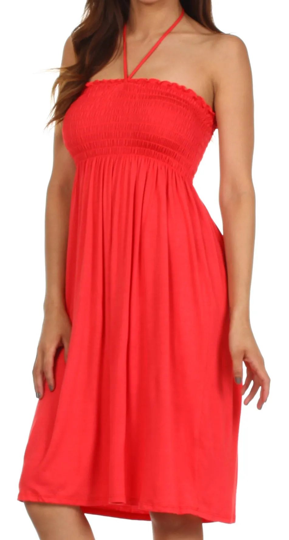 Sakkas Everyday Essentials String Halter Dress