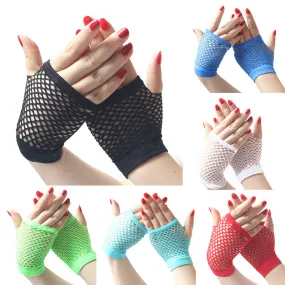 Sexy Fishnet Gloves for Y2K DressUp in 2032cm Length