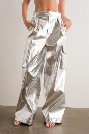 Silver Cargo Pants