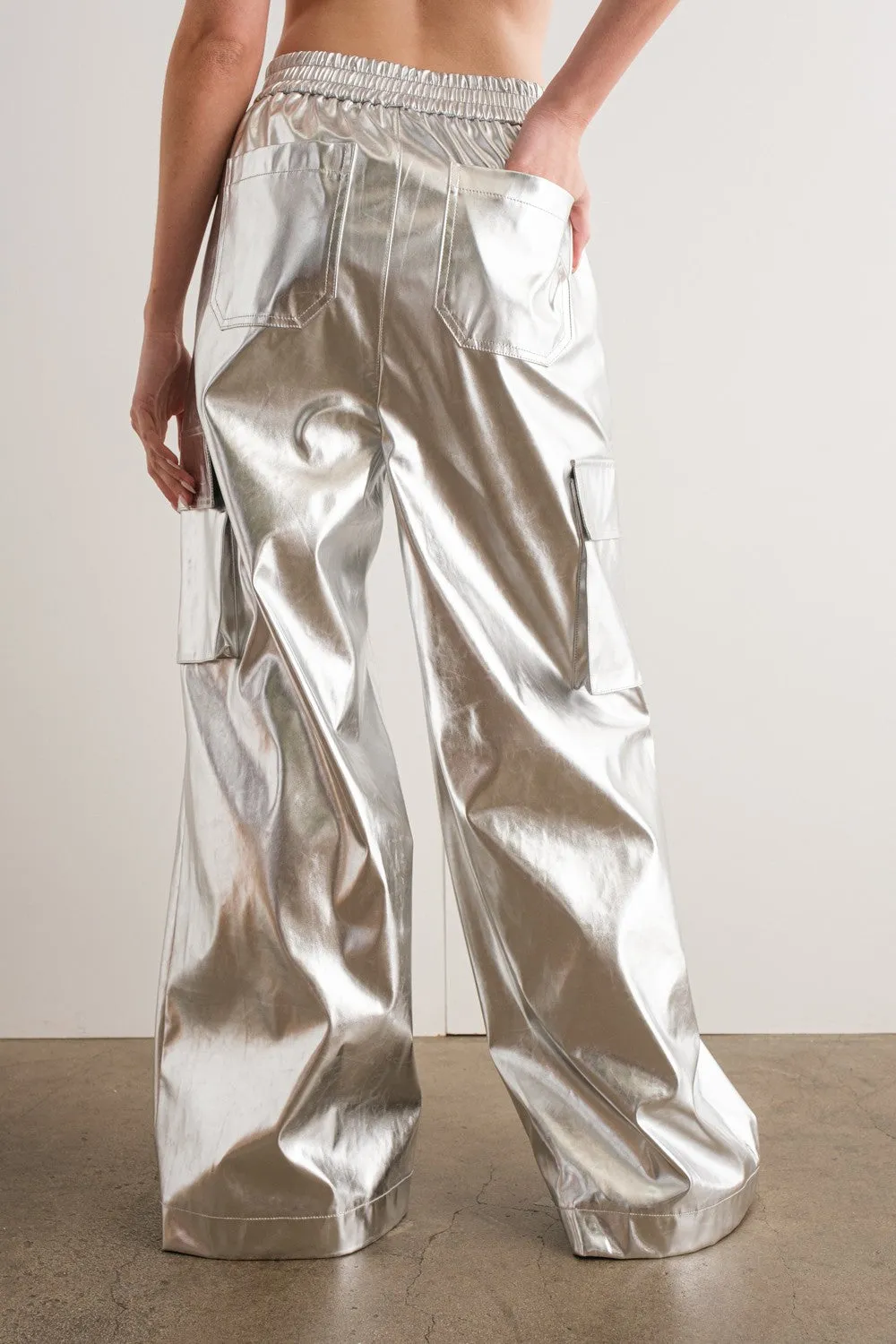 Silver Cargo Pants