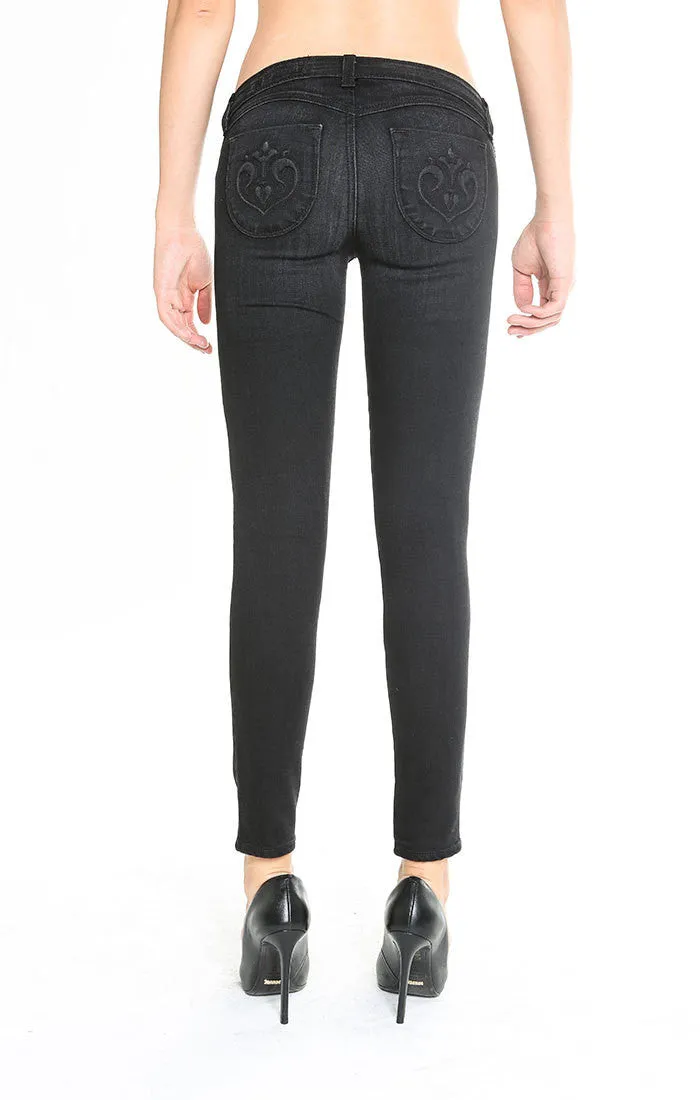 Siwy Jeans - Hannah in Black Magick - Skinny Cropped Jeans