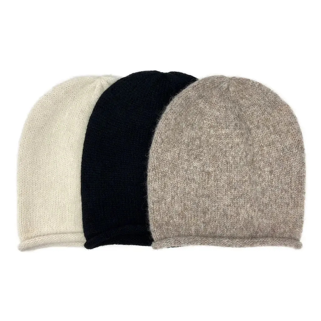 Snow Essential Knit Alpaca Beanie | Ethical Style