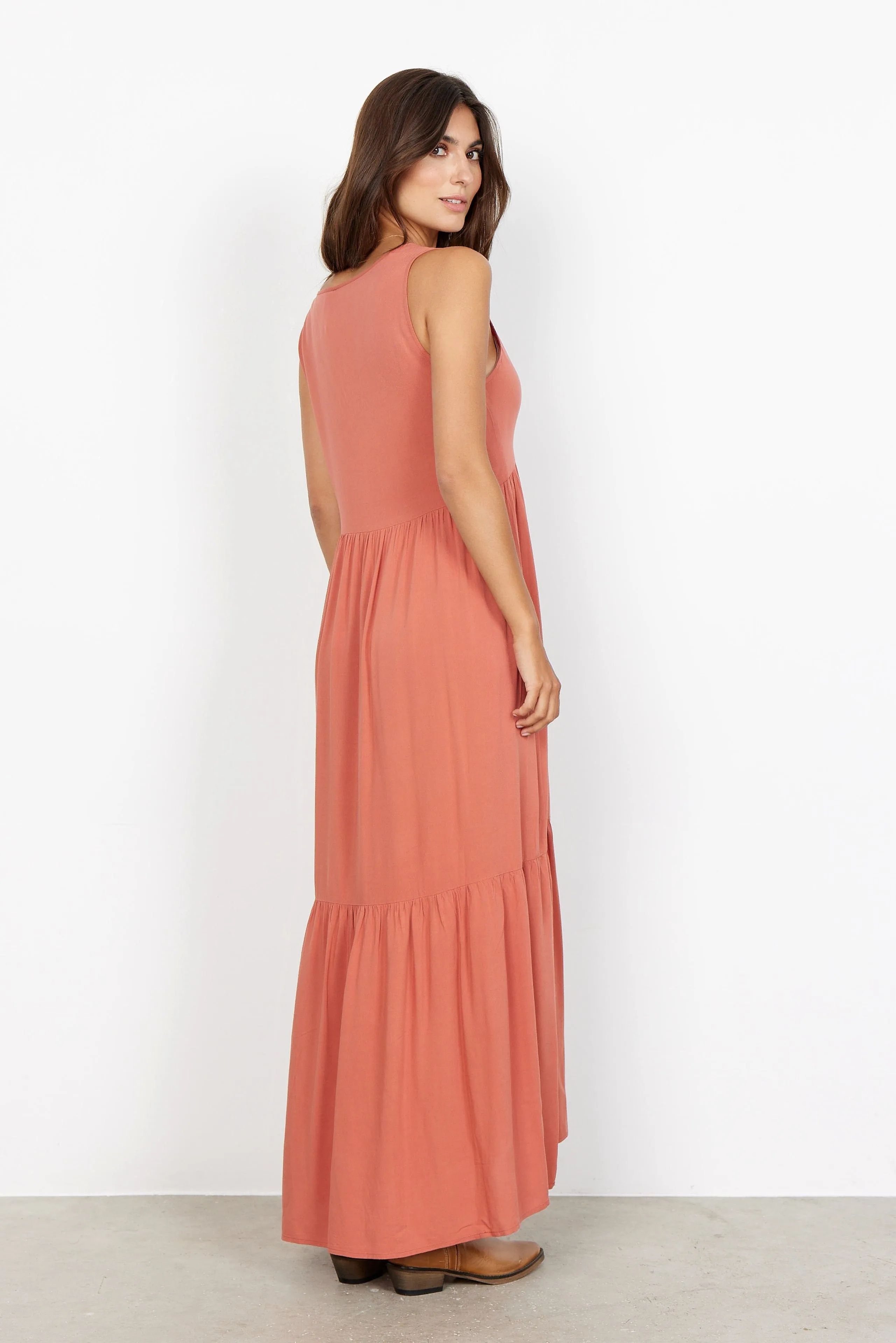 Soya Concept Maxi Dress Terracotta