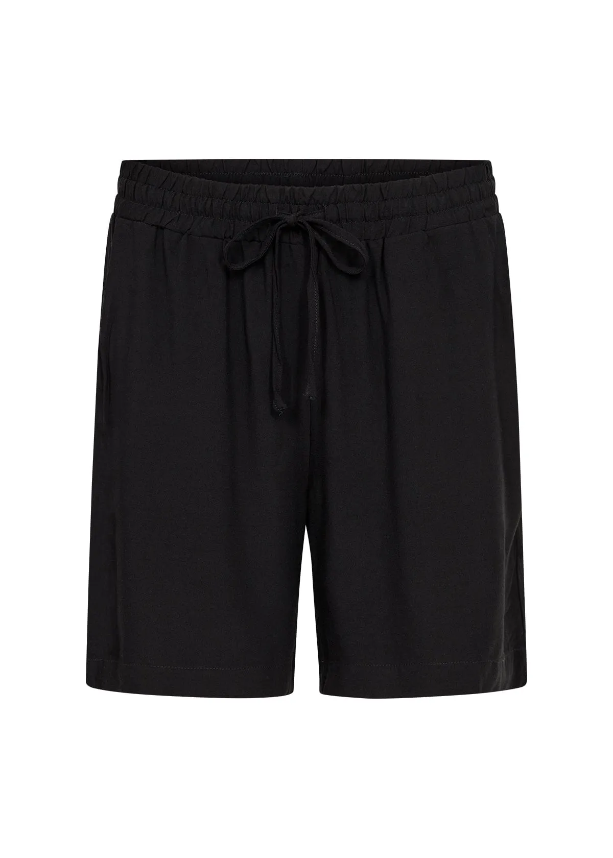 Soya Concept Tie Waist Shorts Black