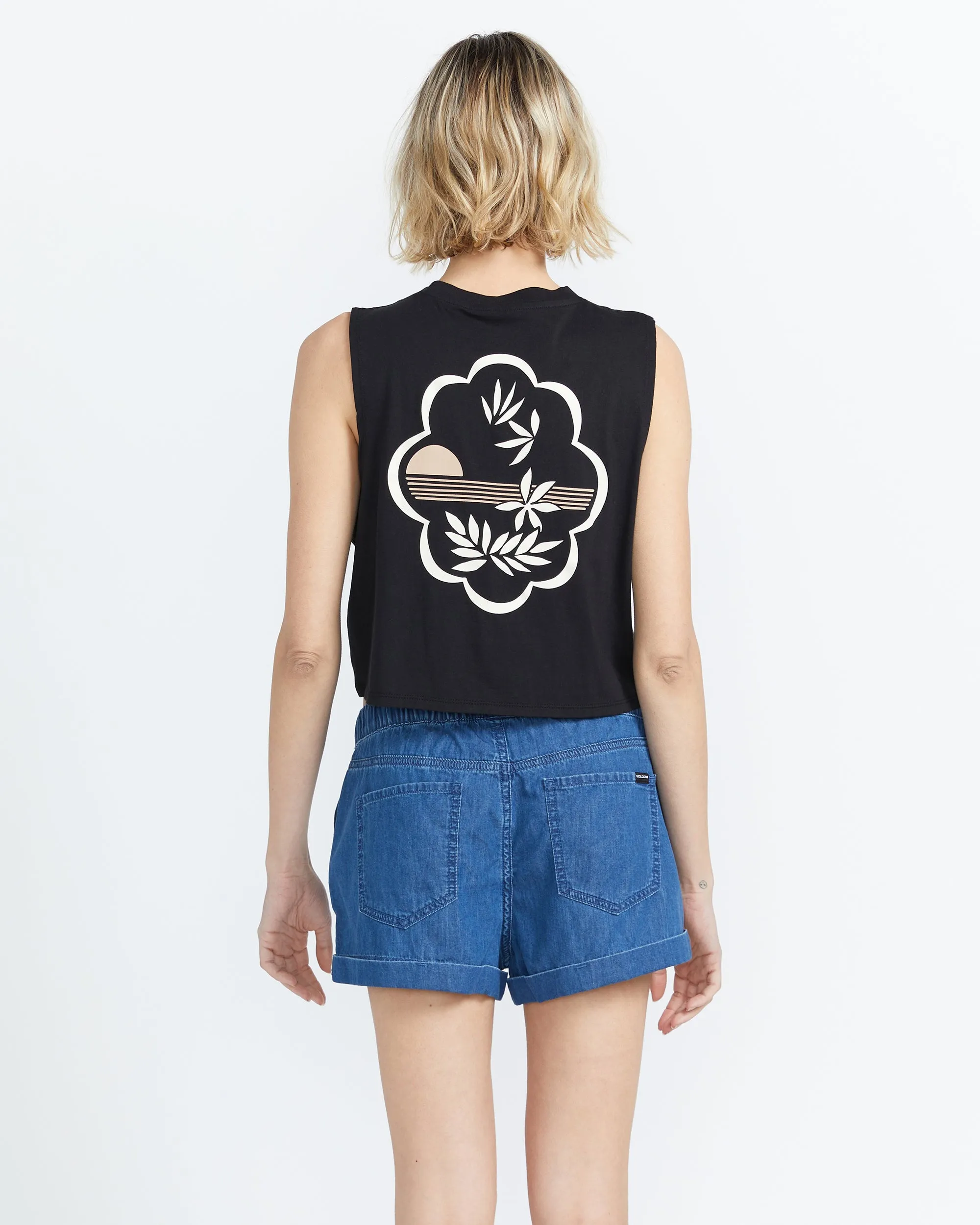 Stone Hour Crop Top - Black