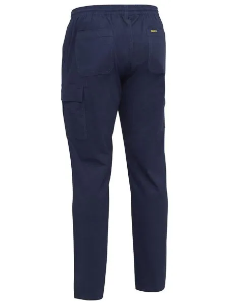 Stretch Cotton Drill Elastic Waist Cargo Work Pant - BPC6029