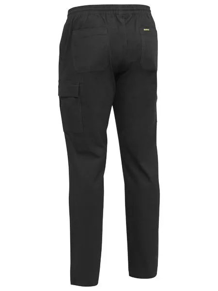 Stretch Cotton Drill Elastic Waist Cargo Work Pant - BPC6029