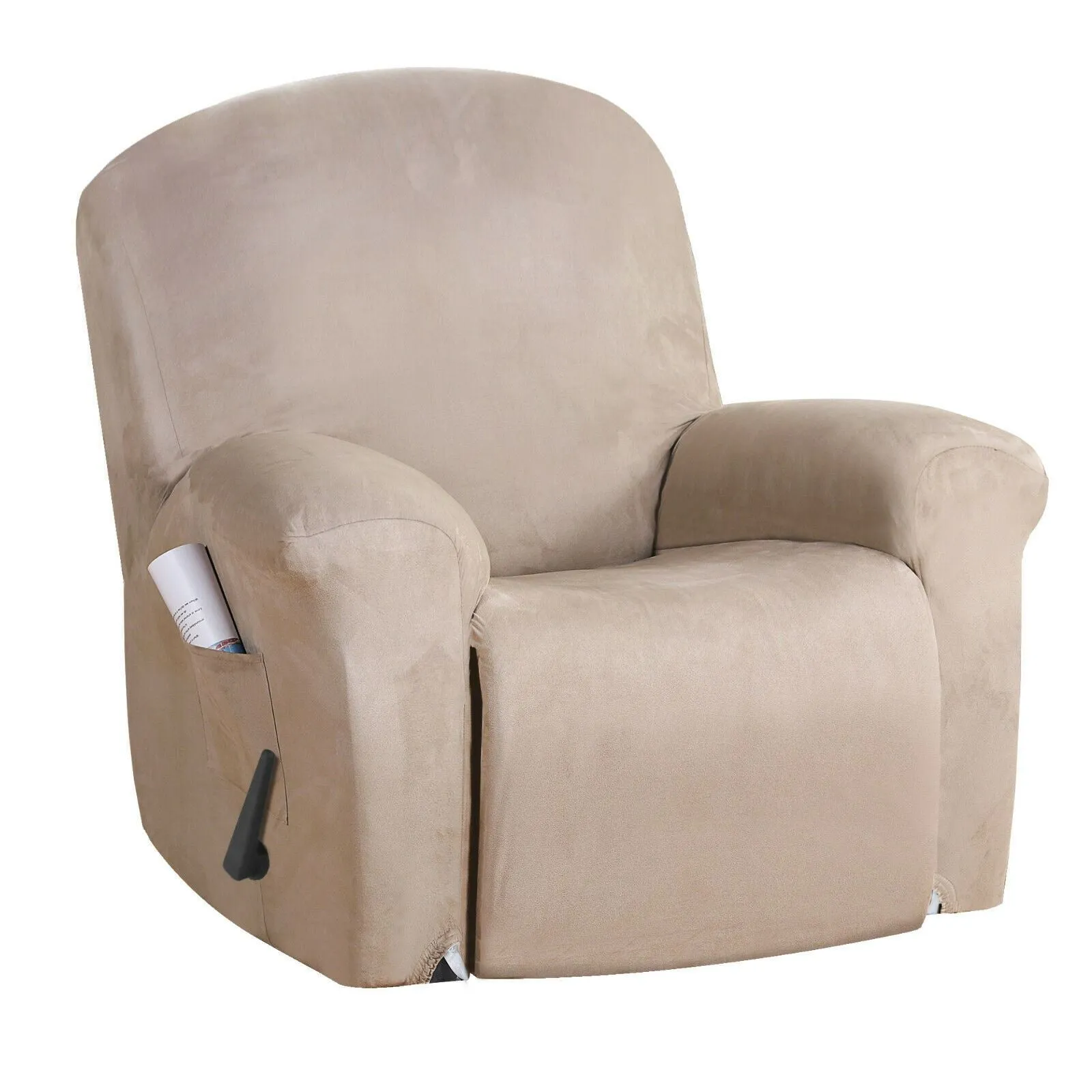 Suede Recliner Sofa Cover Non Slip Stretch Recliner Chair Slip Cover