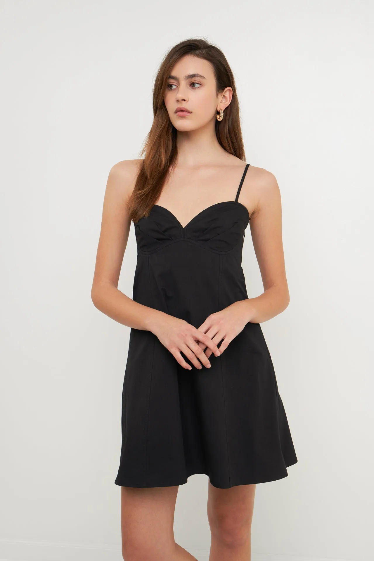 Sweetheart Neckline Mini Dress