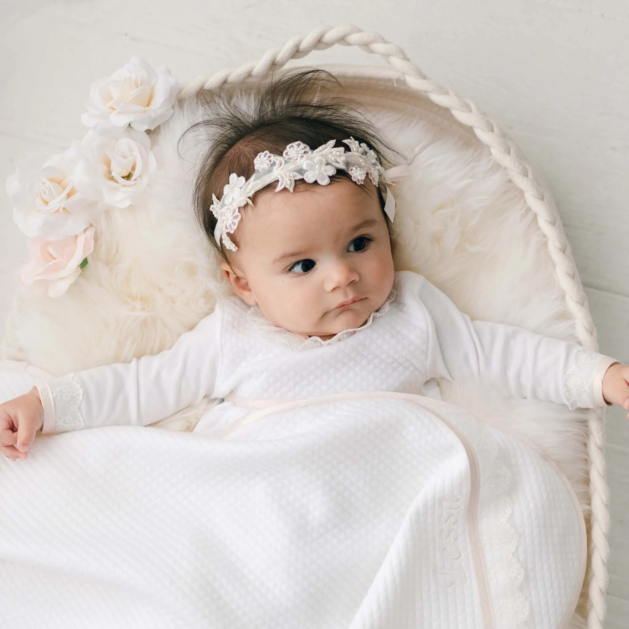 Tessa Beaded Flower Headband