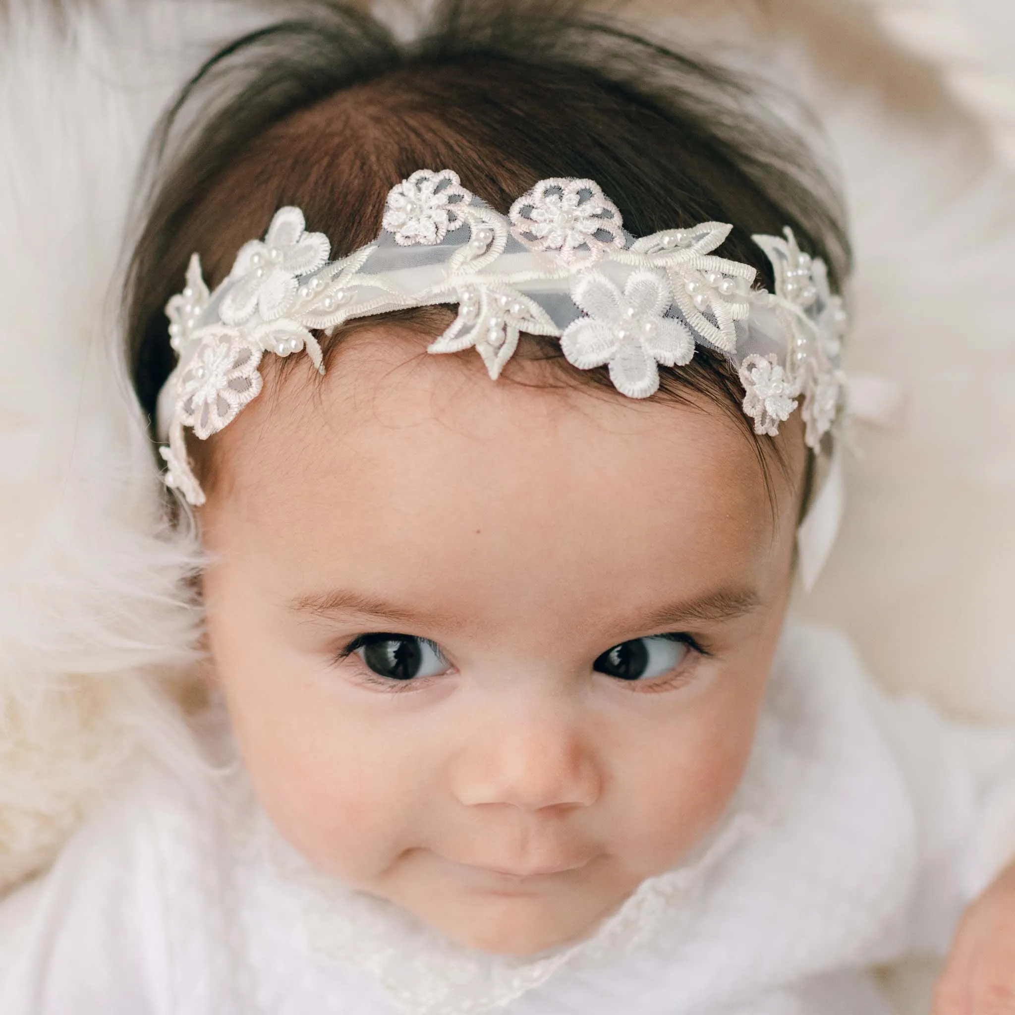 Tessa Beaded Flower Headband