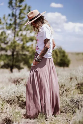 The Perfect Pocketed Maxi Skirt - Mocha