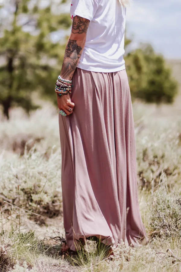 The Perfect Pocketed Maxi Skirt - Mocha