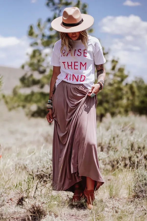 The Perfect Pocketed Maxi Skirt - Mocha