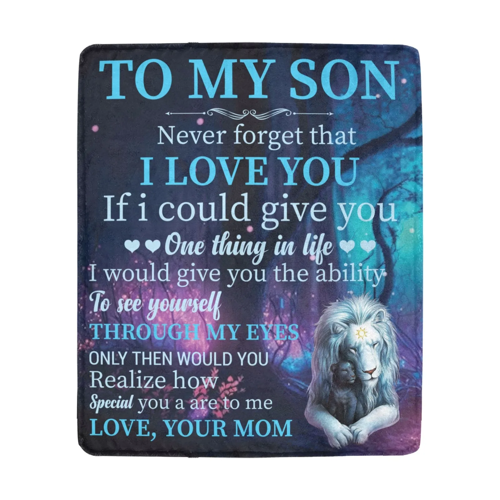 To My Son Ultra-Soft Micro Fleece Blanket 50"x60" (Thick)