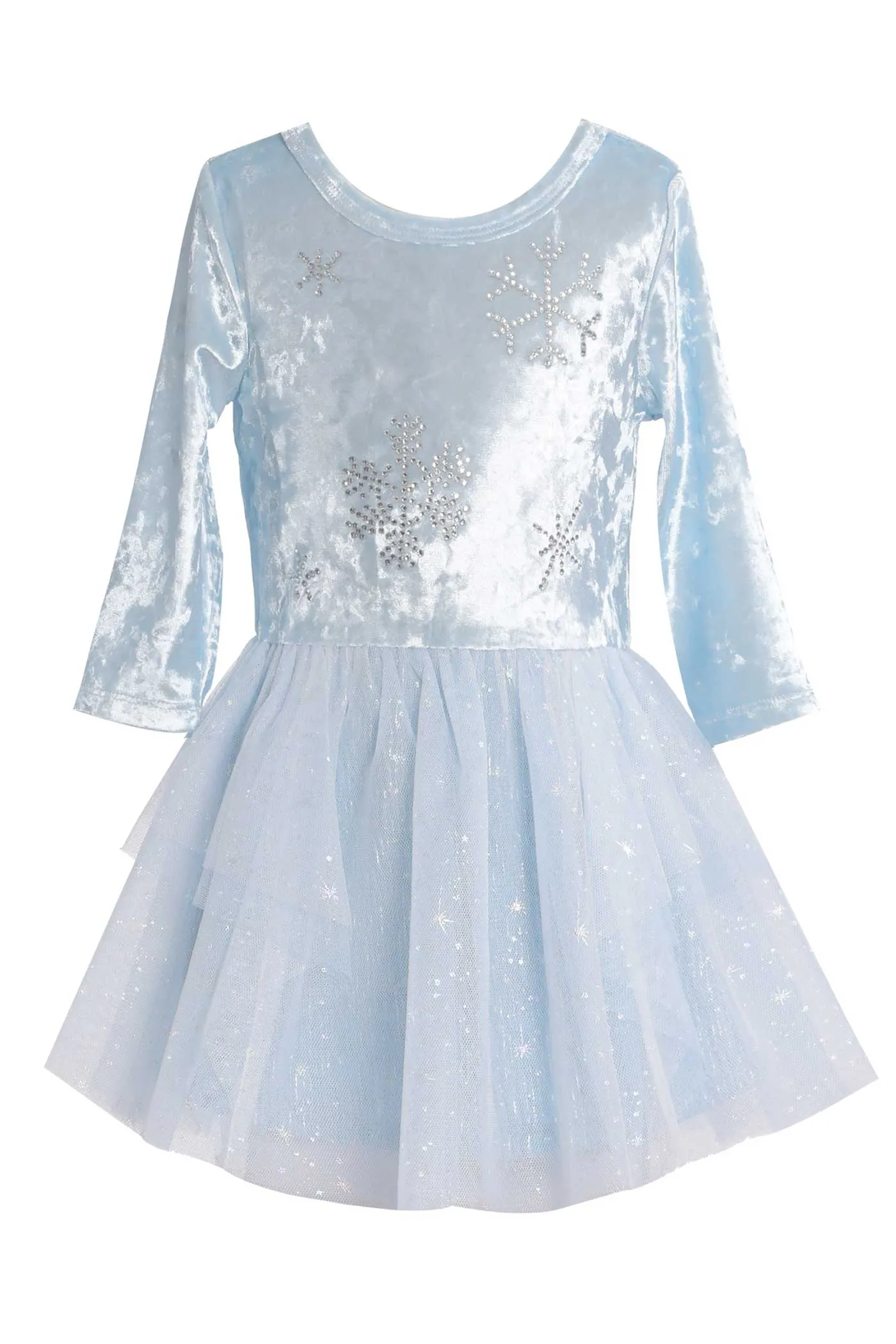 Toddler Girls 3/4 Sleeve Snow Princess Tutu Dress