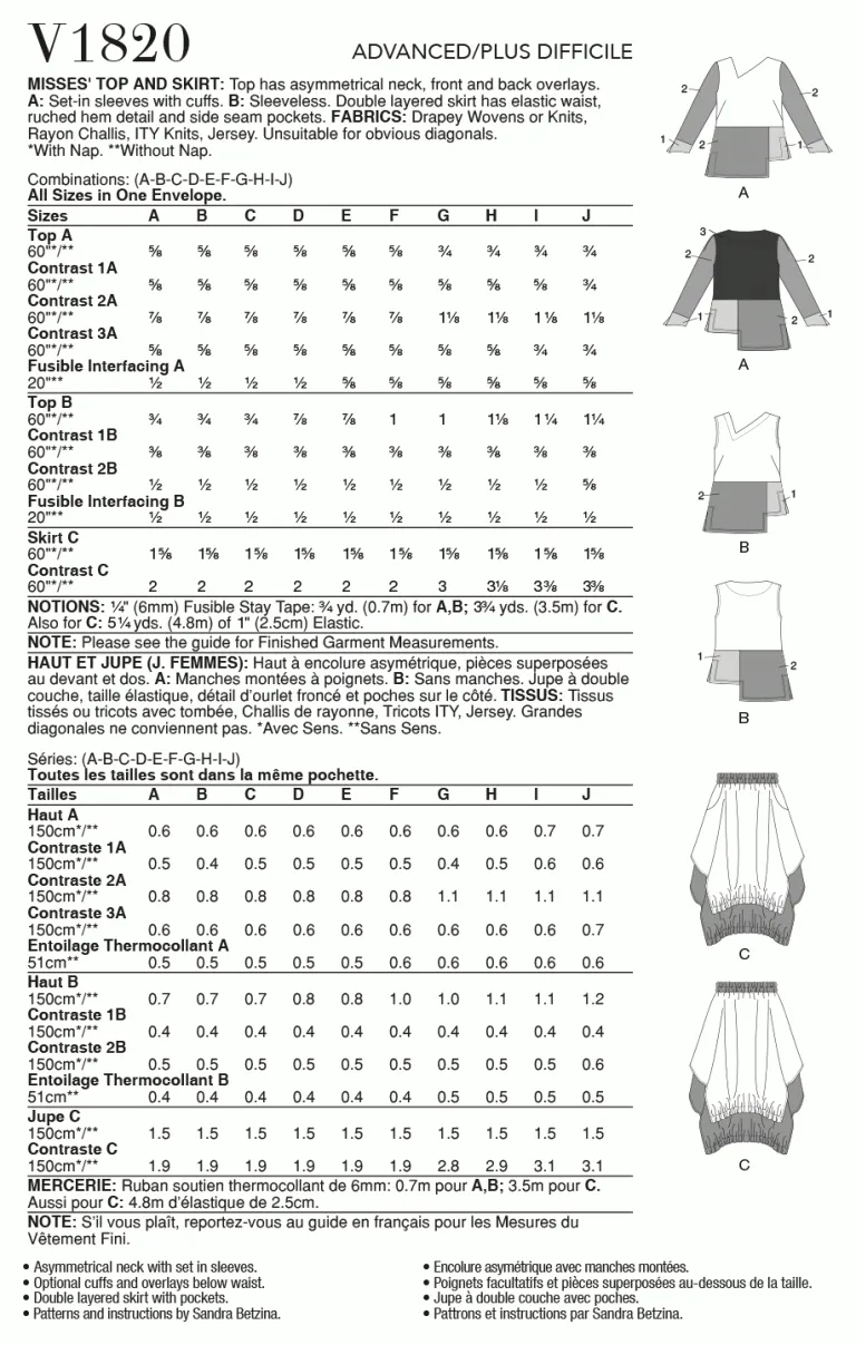 TOP & SKIRT - V1820