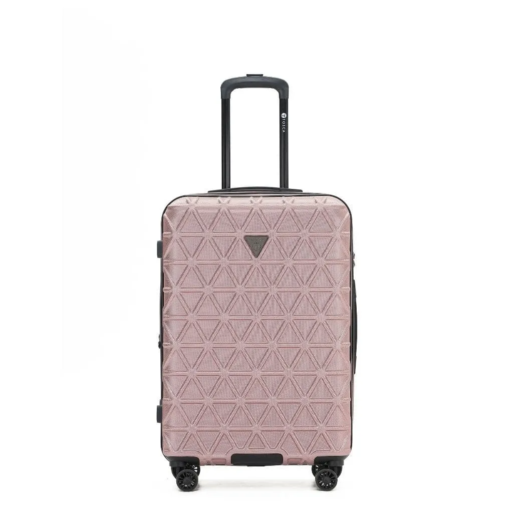 Tosca Triton Medium 64cm Hardsided Spinner Expander Luggage Rose Gold