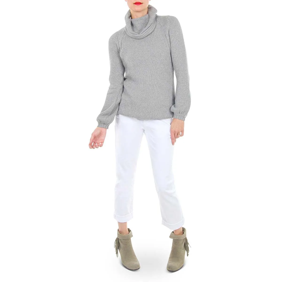 Turtleneck Tunic Sweater