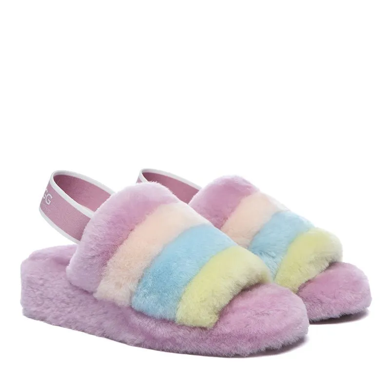 UGG Arco Iris Fluffy Slides