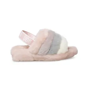 UGG Fluff Yeah Slide Quartz Multi Slippers - Youth