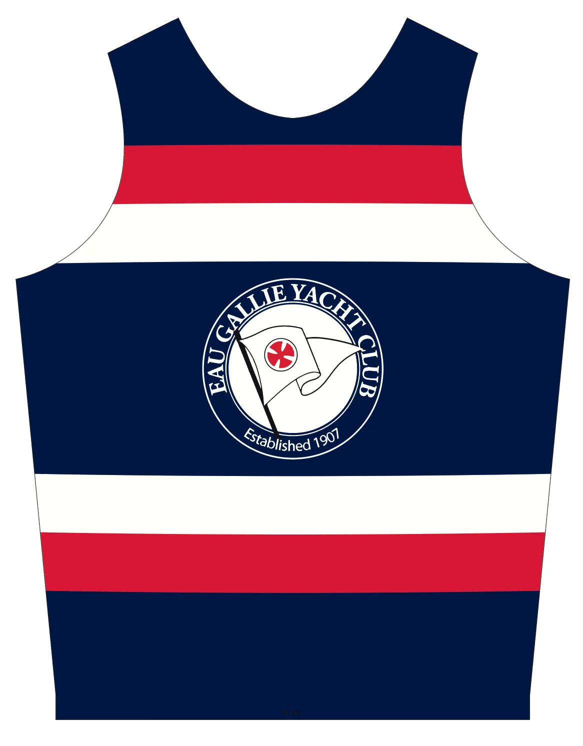 UNISEX PINNIE TOP TANK NAVY | EAU GALLIE YACHT CLUB