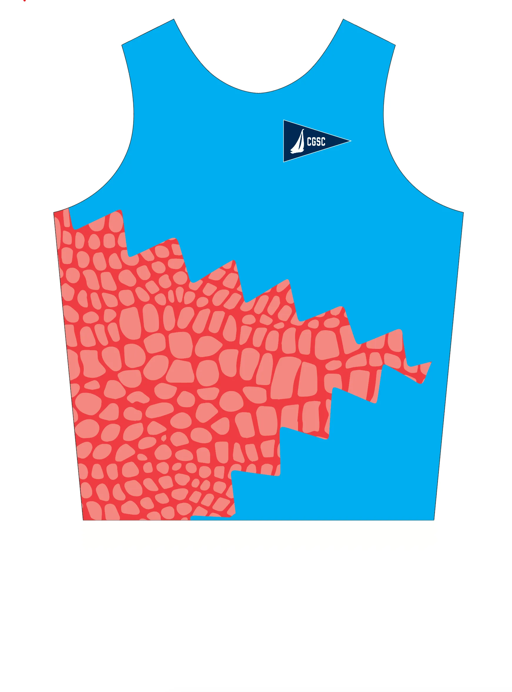 UNISEX PINNIE TOP TANK RED | COCONUT GROVE SAILING CLUB - C420