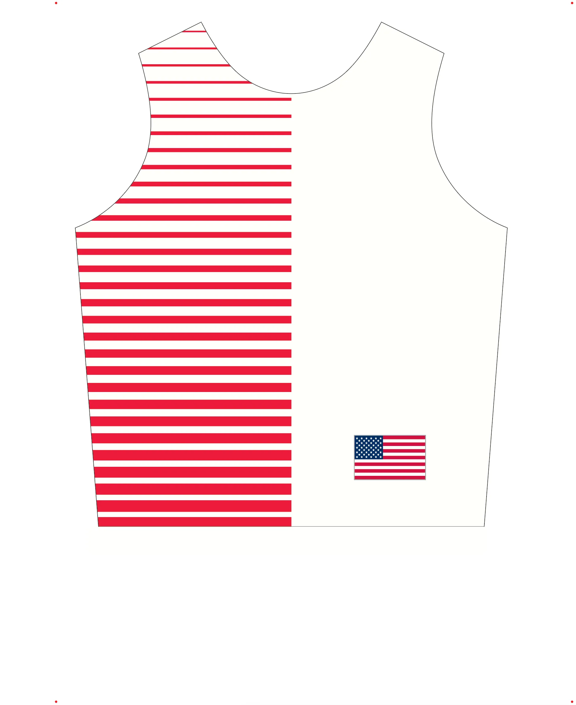 UNISEX PINNIE TOP TANK WHITE | TEAM USA | PSNLZ'D