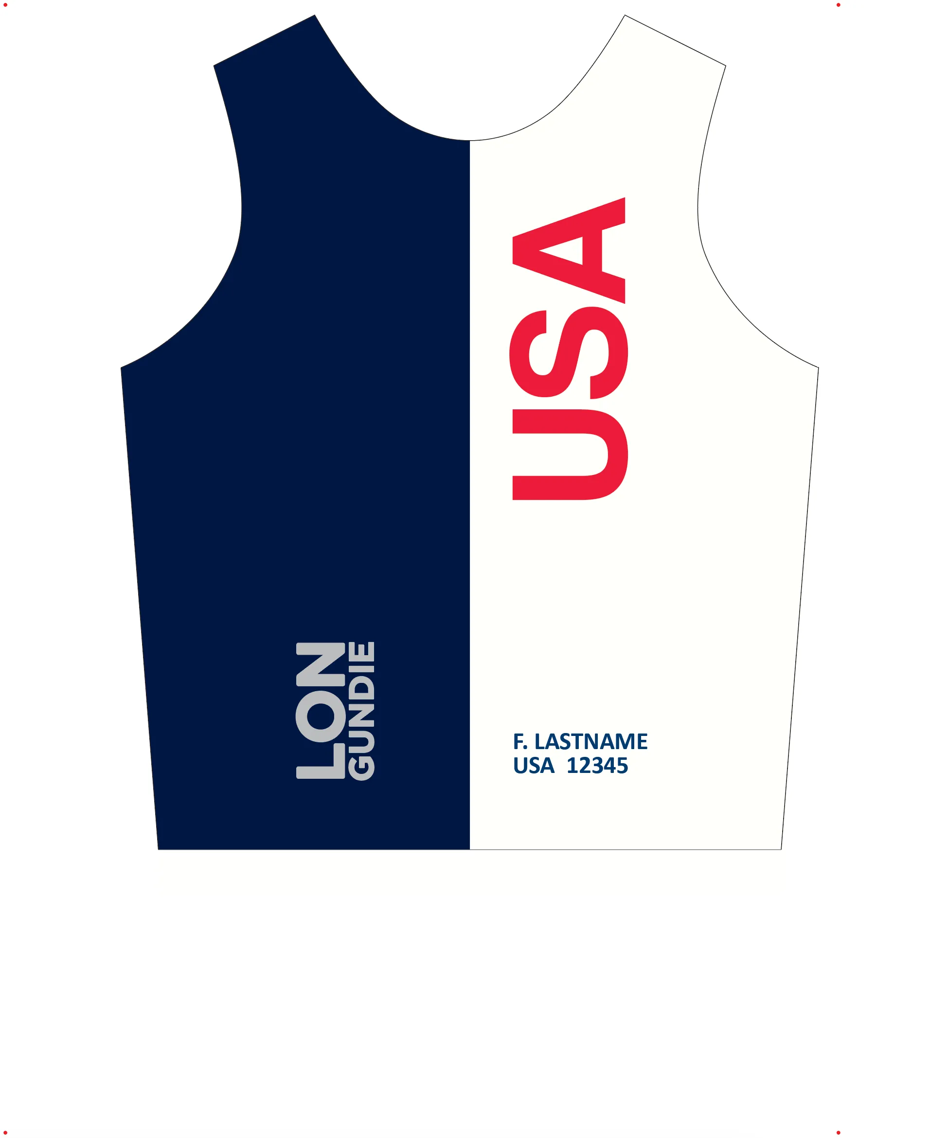 UNISEX PINNIE TOP TANK WHITE | TEAM USA | PSNLZ'D