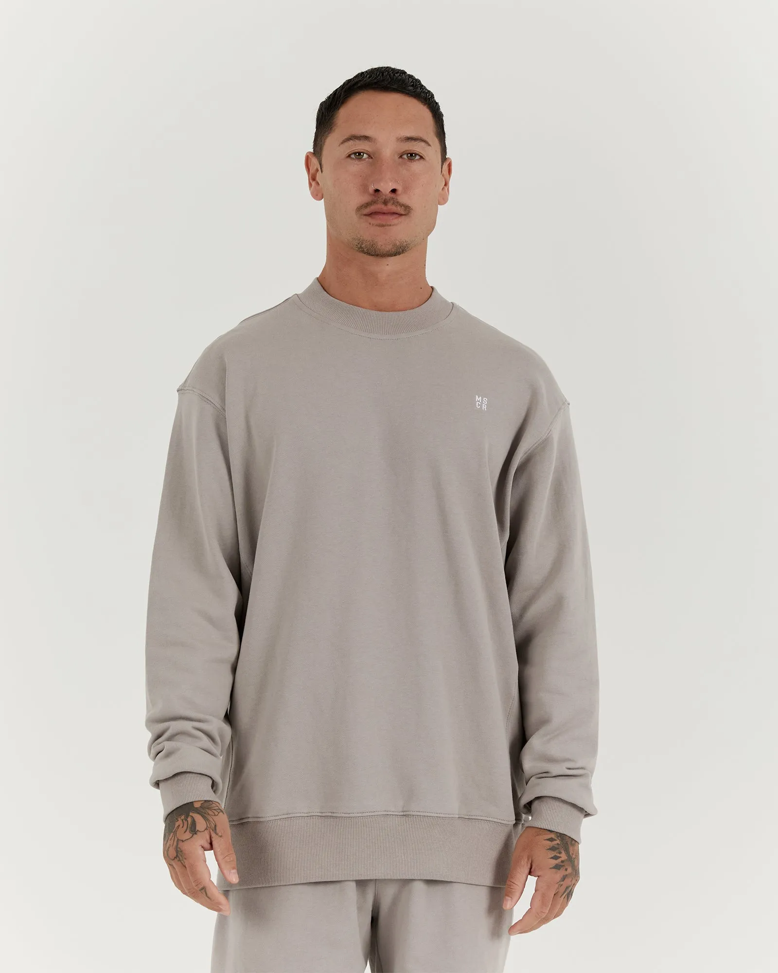 UNWIND CREW JUMPER - RHINO