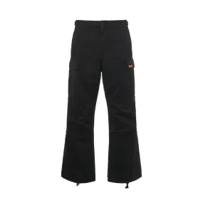 Vintage Wash Cargo Pants in Black