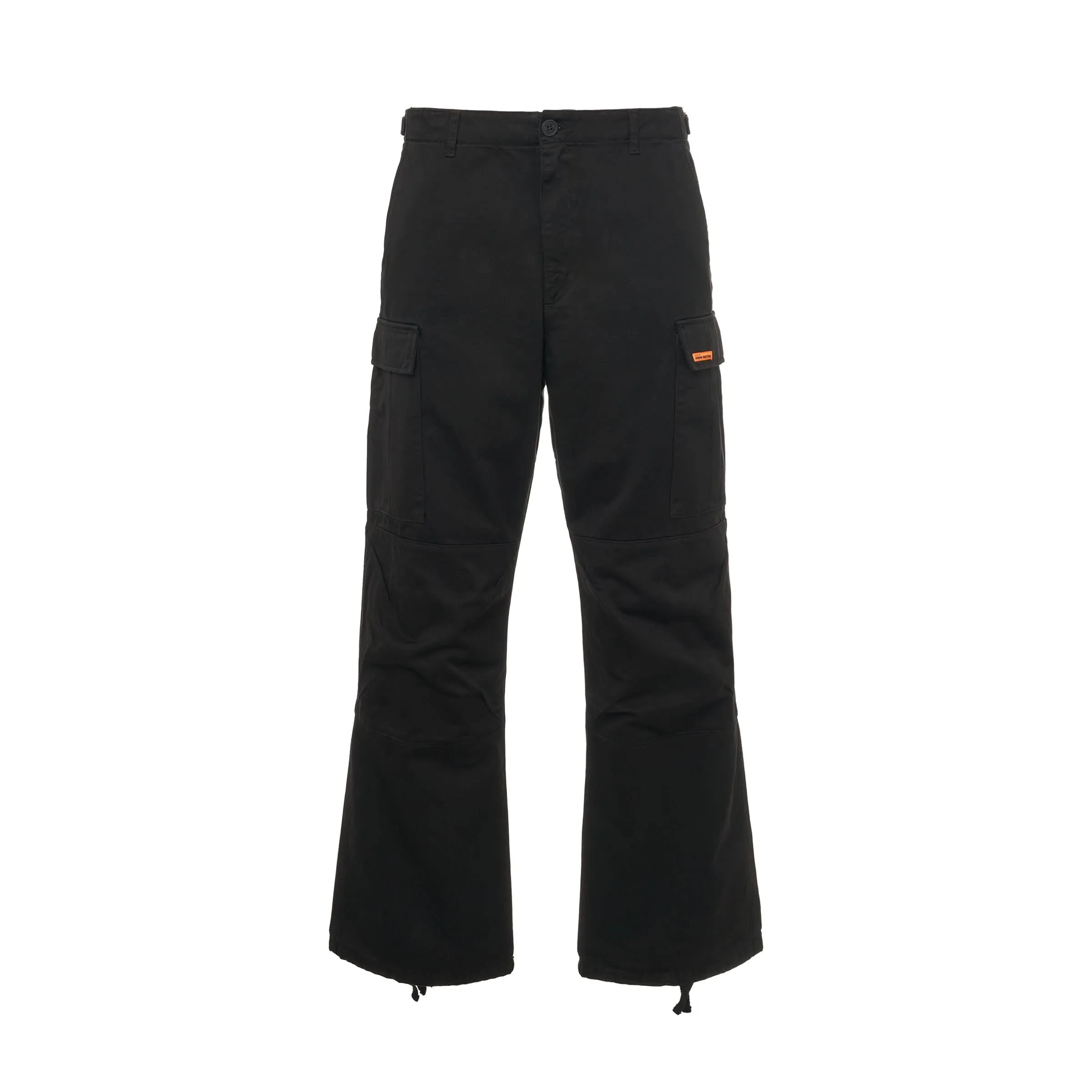 Vintage Wash Cargo Pants in Black