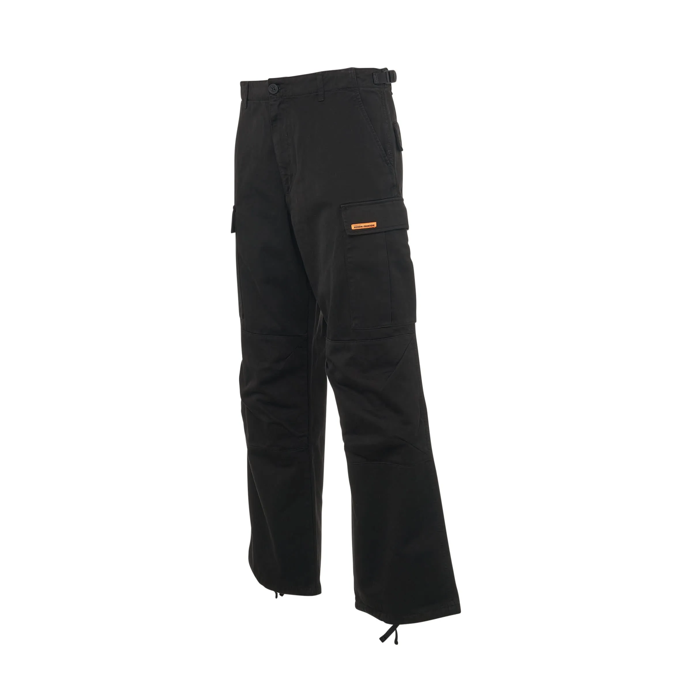 Vintage Wash Cargo Pants in Black