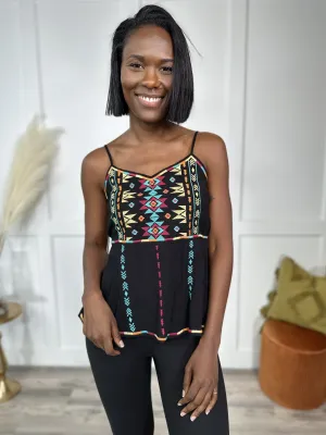 Warm Rainbow Aztec Tank Top