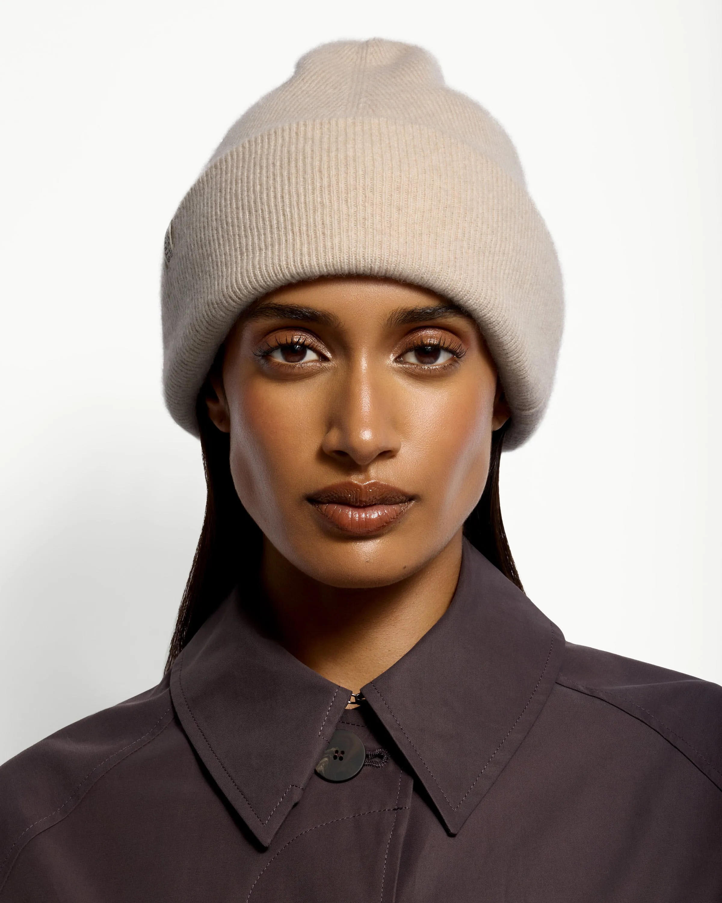 Westray Ribbed Cashmere Beanie - Alabaster