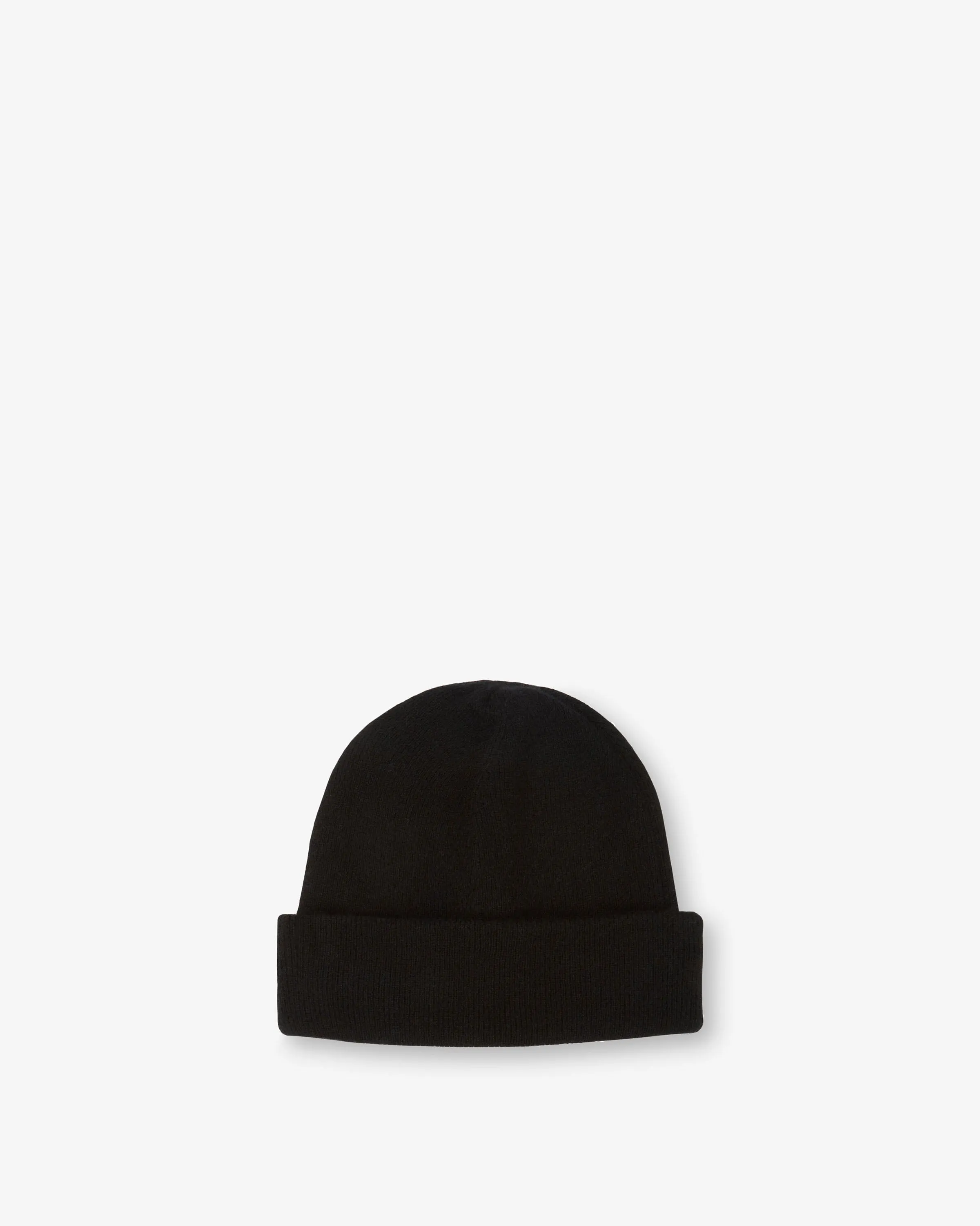 Westray Ribbed Cashmere Beanie - Black