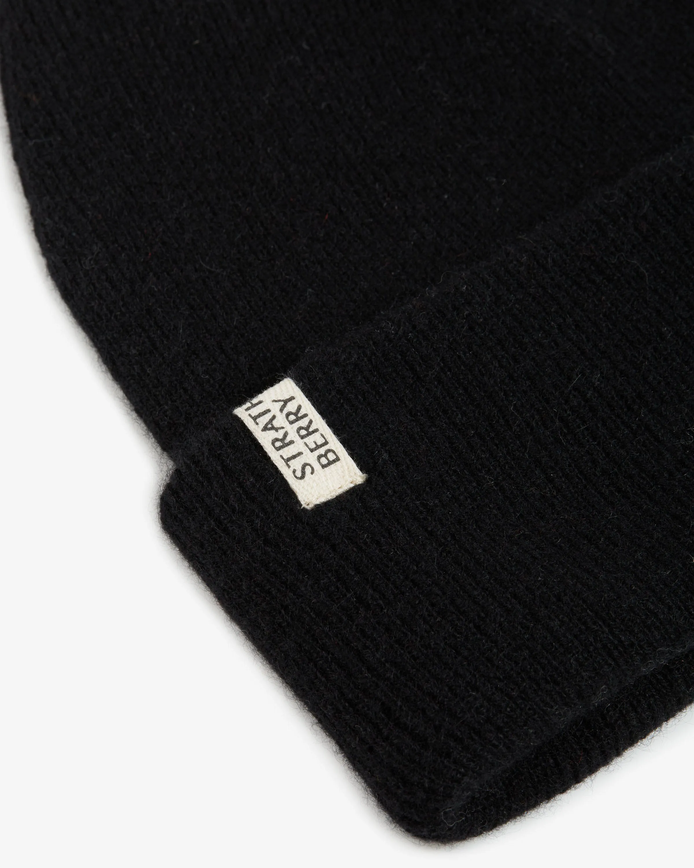 Westray Ribbed Cashmere Beanie - Black