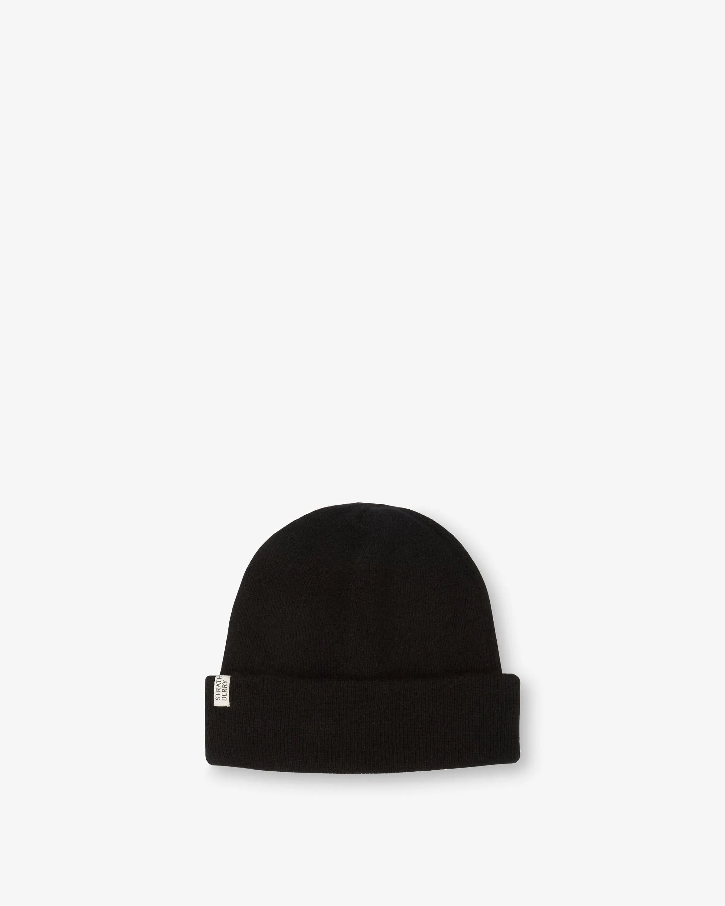 Westray Ribbed Cashmere Beanie - Black