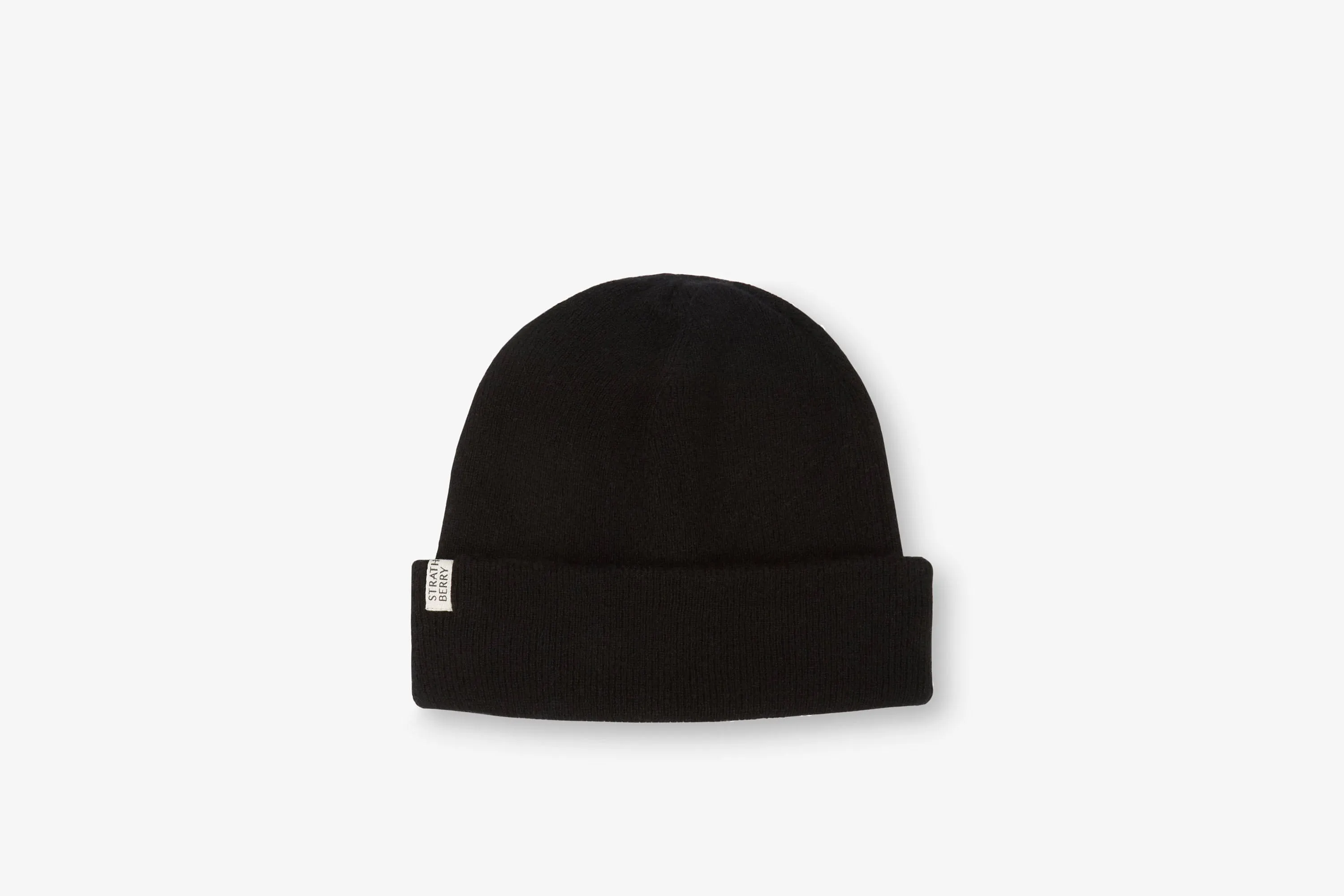 Westray Ribbed Cashmere Beanie - Black