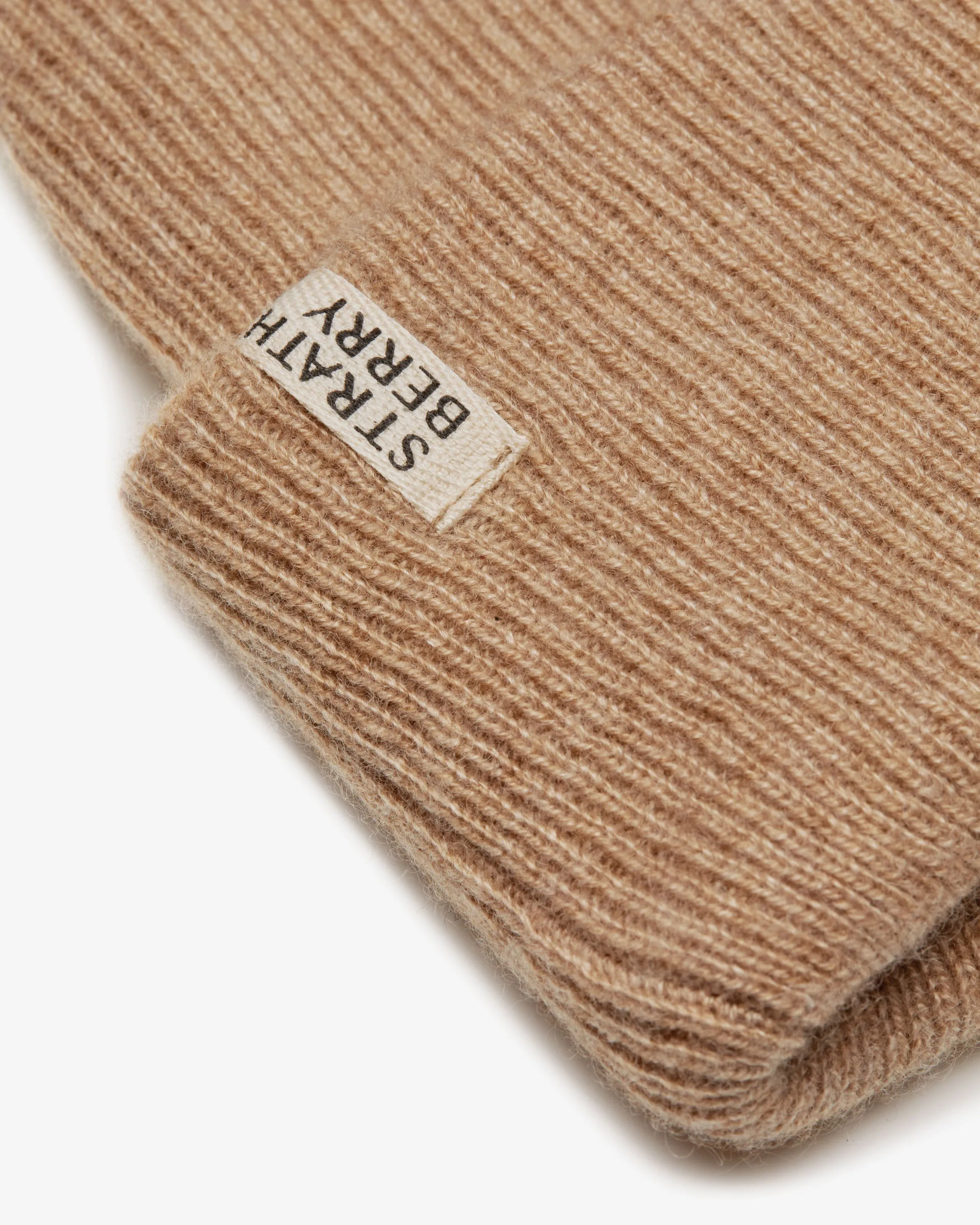 Westray Ribbed Cashmere Beanie - Camel