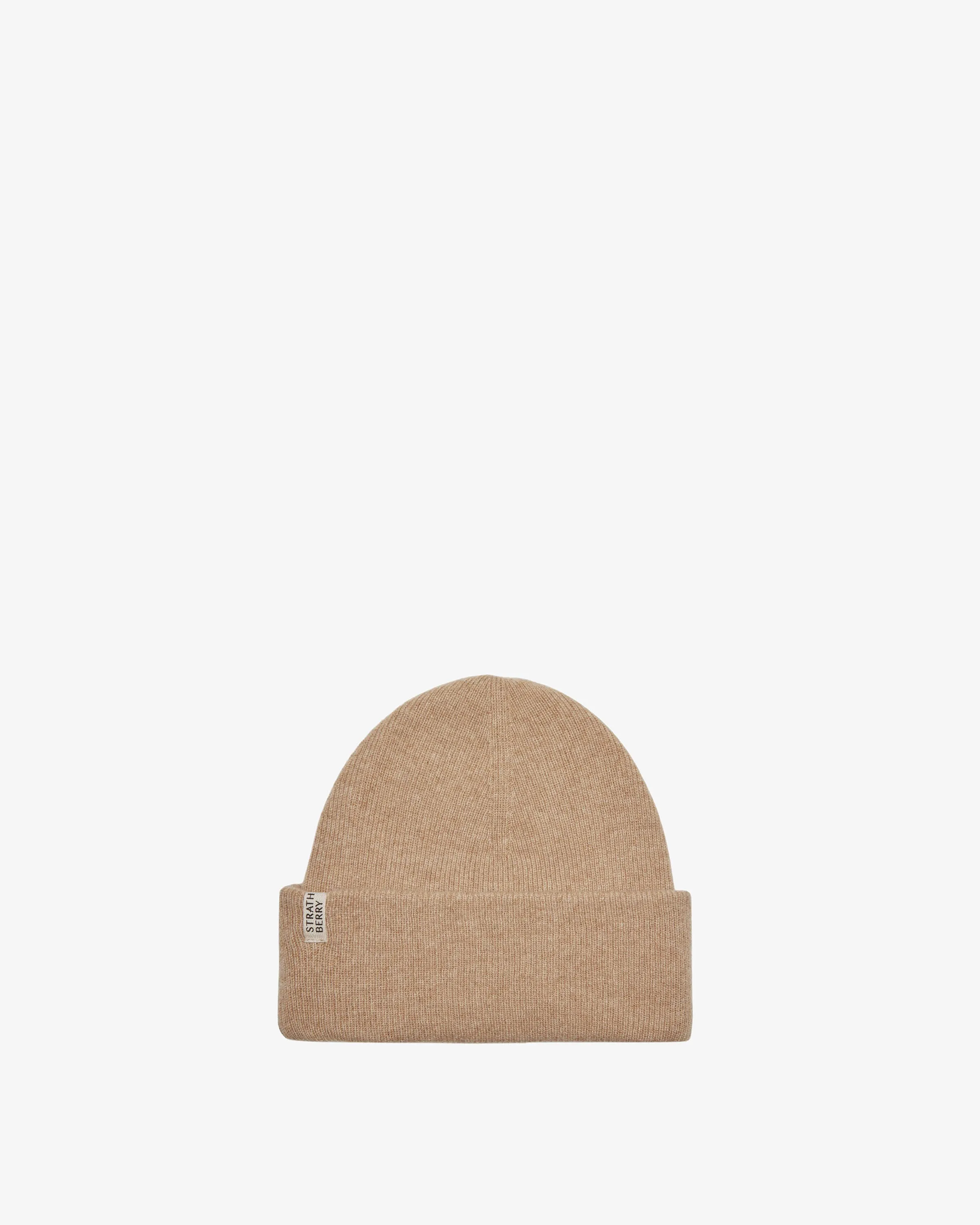 Westray Ribbed Cashmere Beanie - Camel