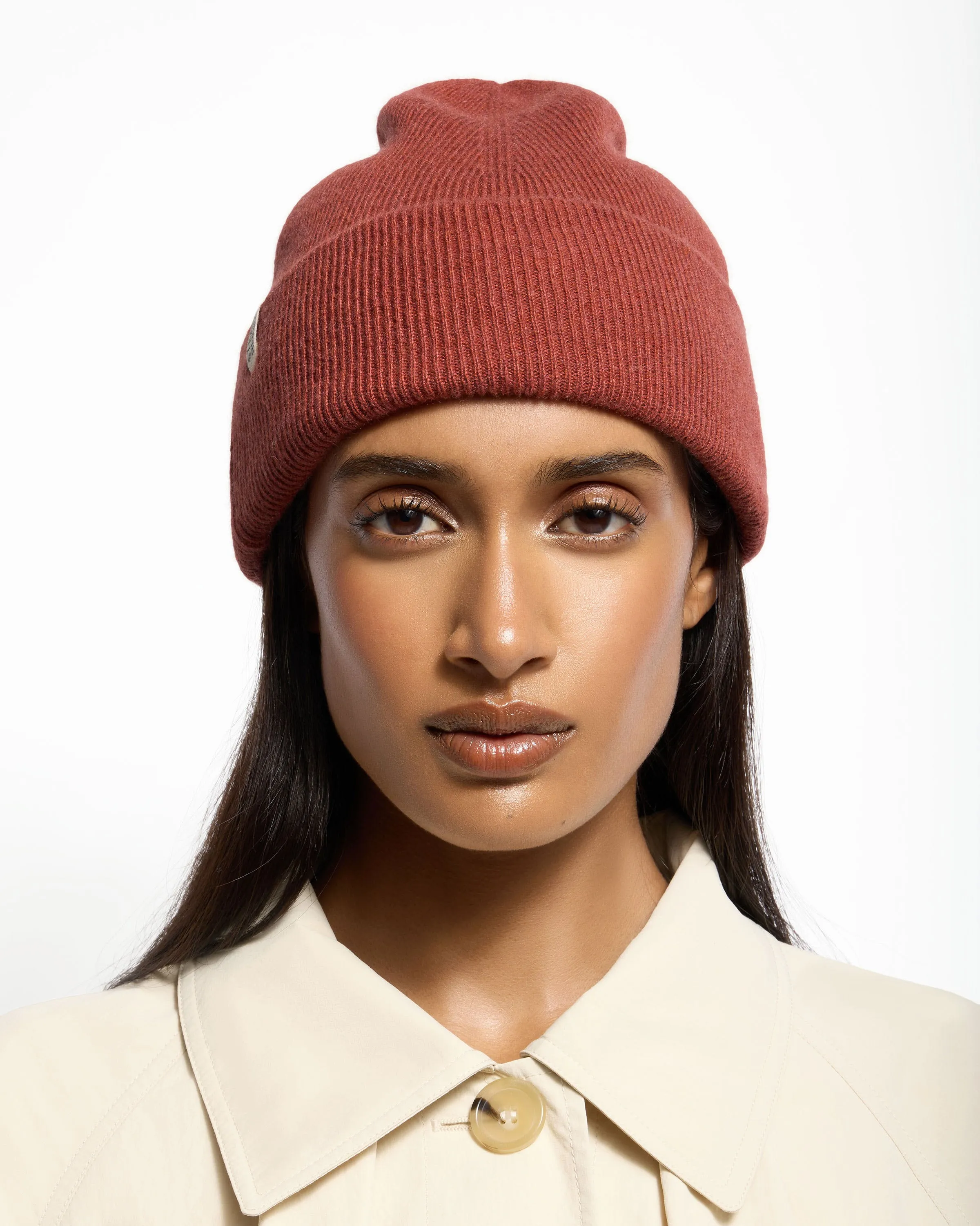 Westray Ribbed Cashmere Beanie - Sienna