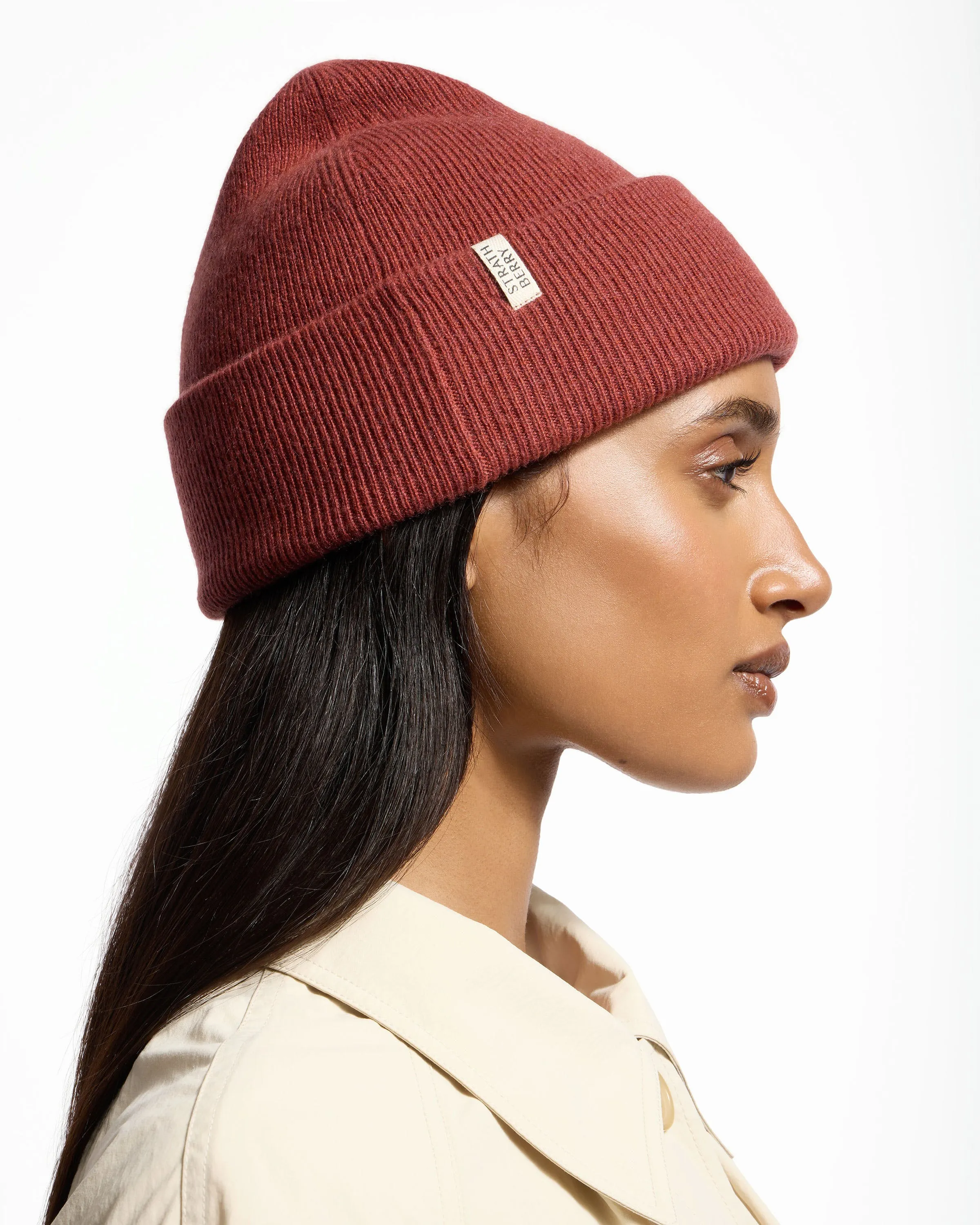 Westray Ribbed Cashmere Beanie - Sienna