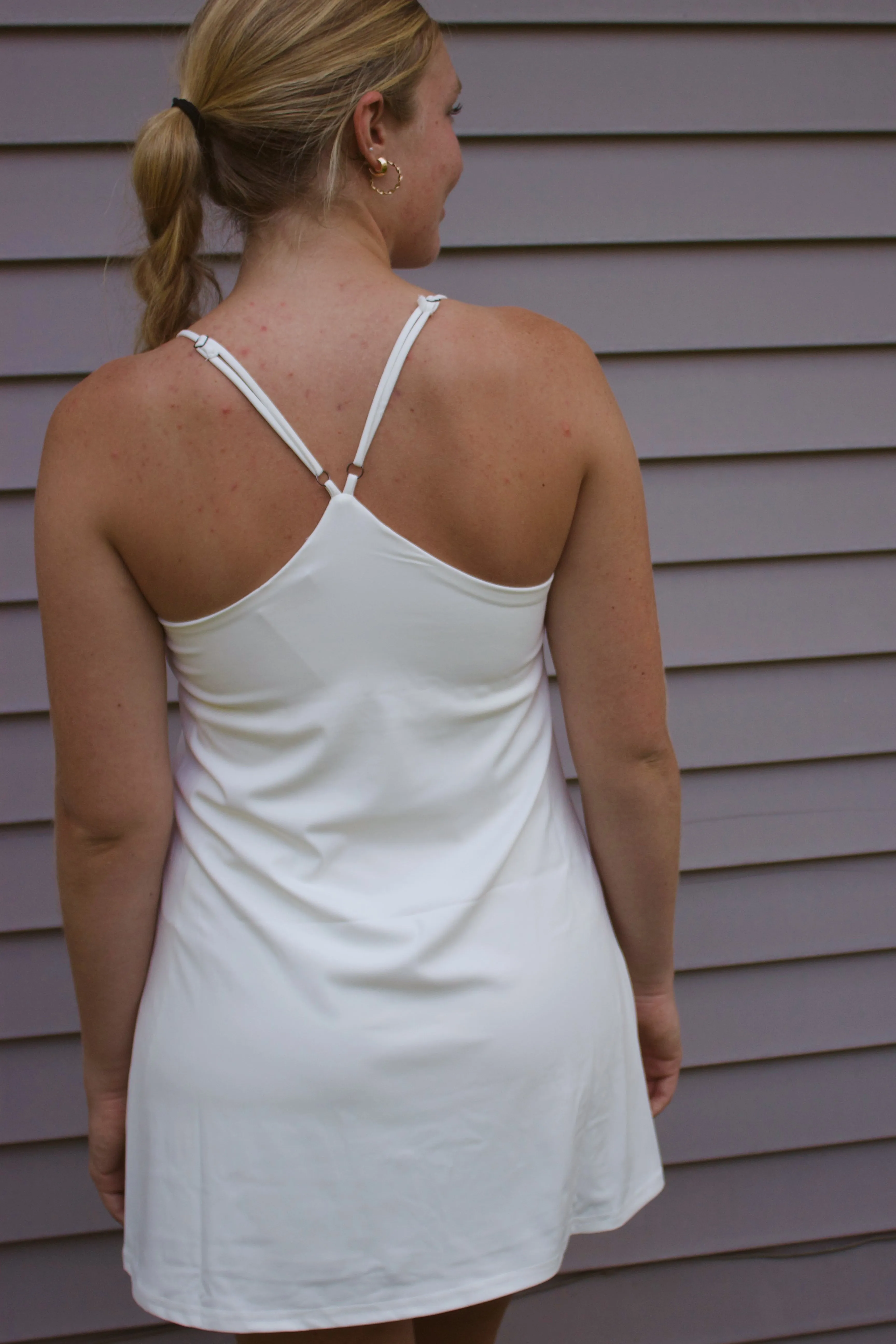 White Active Tennis Dress