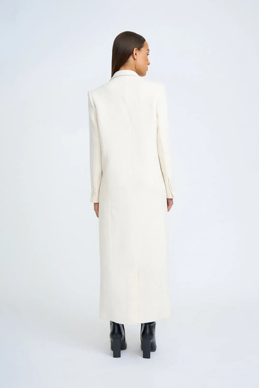 Winona Long Line Coat | Final Sale - Ivory